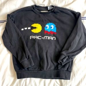 Zara size 8 PacMan sequin flip sweatshirt. Preowned